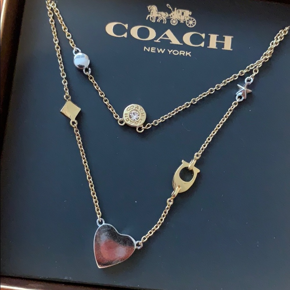 NWT Coach Charm Choker Necklace - Picture 2 of 3